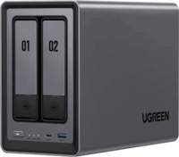 Ugreen DXP2800 2-rekeszes NAS hálózati adattároló + 2x 4 TB HDD