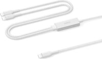 Belkin BOOSTCHARGE Pro USB-C apa - Dual USB-C apa Adat és Töltőkábel 140 Watt 1,5m - Fehér
