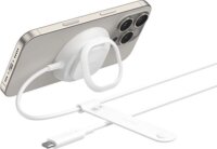 Belkin WIA013hqWH UltraCharge Qi2 Mágneses Wireless Töltő állvánnyal 25W - Fehér