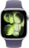 Apple Watch Series 11 42mm Okosóra M/L Ködlila Sportszíjjal - Ezüst