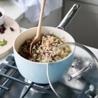 GreenPan Padova Reserve Lábas Üveg fedővel Ø 18cm 2,0L - Kék