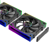 Xilence XPF360 ARGB PWM 120mm Rendszerhűtő ventilátor 3db - Fekete