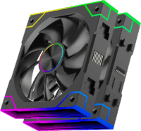 Xilence XPF360 ARGB PWM 120mm Rendszerhűtő ventilátor 3db - Fekete