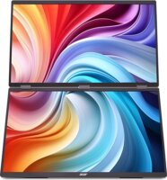 Acer 18,5" PD193QTEbmiuux Dual 16:9 FullHD IPS Érintőképernyős Hordozható Monitor - Fekete