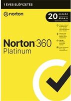 Norton 360 Platinum HUN Online vírusirtó szoftver (20 PC / 1 év)