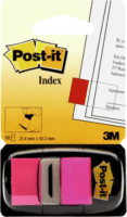 3M Post-it 680-21 25x43mm Jelölőcímke ( 50 lap / tömb) - Rózsaszín