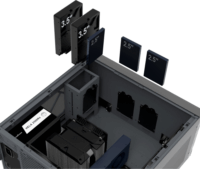 SilverStone SST-CW04TB Crown 04 5U Rack Szerver Ház (44 × 23,9 × 45,8 cm) - Fekete