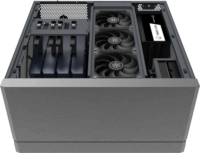 SilverStone SST-CW04TB Crown 04 5U Rack Szerver Ház (44 × 23,9 × 45,8 cm) - Fekete