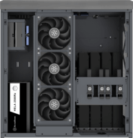 SilverStone SST-CW04TB Crown 04 5U Rack Szerver Ház (44 × 23,9 × 45,8 cm) - Fekete