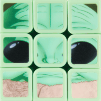 Spin Master Rubik"s - Cubers 3x3 Grogu Rubik kocka logikai játék