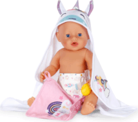 Zapf Creation BABY born® kapucnis törülköző babakiegészítő szett