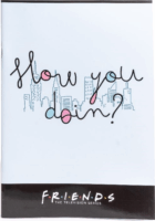 Friends Jóbarátok A4 32 Iskolai tűzött négyzetrácsos füzet - Többféle