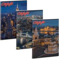 Ars Una City light 24 A4 40 lapos Extra kapcsos Sima füzet - Több féle