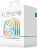 DeepCool FL12R 120mm PWM ARGB LED Rendszerhűtő Ventilátor 3db - Fehér