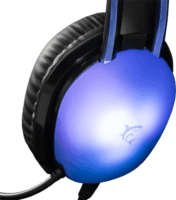 White Shark PEACOCK-B-2 Vezetékes RGB Gamer Fejhallgató Headset - Fekete