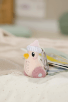 Zapf Creation cumisüveg kacsa plüssfigura csörgővel és csipesszel