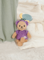 Zapf Creation BABY born® Teddy Blue bébi plüss maci rágókával 18cm - Lila