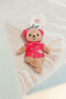 Zapf Creation BABY born® Eper mackó bébi plüss rágókával 18cm - Piros