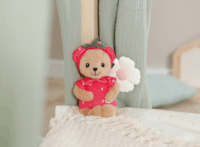 Zapf Creation BABY born® Eper mackó bébi plüss rágókával 18cm - Piros