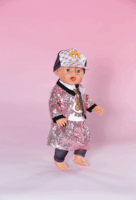 Zapf Creation BABY born® Glam csillogó ruha 43cm babákhoz