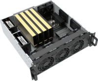 SilverStone RM31 3U Rack Szerver Ház (43,8 x 13,2 x 48,8 cm) - Fekete