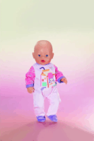 Zapf Creation BABY born Strampler Lucky Pizsama 43cm babákhoz