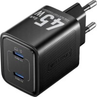 Vention FEFB0-EU 2X USB-C Hálózati Gyorstöltő Adapter 45W - Fekete