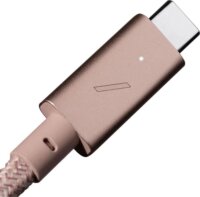 Native Union Belt Cable Pro USB-C apa - USB-C apa Adat és töltőkábel 2.4m - Rózsaszín