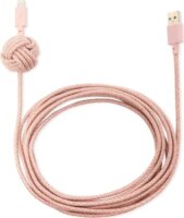Native Union USB-A apa - Lightning apa adat- és töltőkábel 3m - Rózsaszín