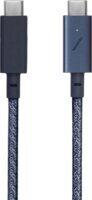 Native Union Belt Cable Pro USB-C apa - USB-C apa Adat és töltőkábel 2.4m - Indigó