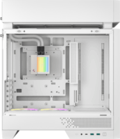 DeepCool CL6600 WH Midi Torony Számítógépház + 2db 120mm ARGB ventilátor - Fehér