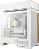 DeepCool CL6600 WH Midi Torony Számítógépház + 2db 120mm ARGB ventilátor - Fehér