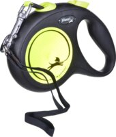 Flexi New Neon M/5m Csévélő szalagos kutya póráz - Neon sárga