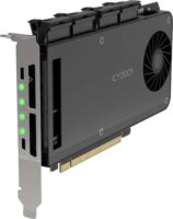 Icy Dock MB204MP-1B ExpressSlot Slide 4× M.2 NVMe SSD PCIe Bővítőkártya