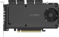 Icy Dock MB204MP-1B ExpressSlot Slide 4× M.2 NVMe SSD PCIe Bővítőkártya