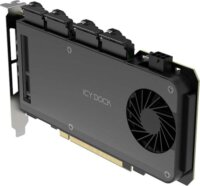 Icy Dock MB204MP-B ExpressSlot Slide 4× M.2 NVMe SSD PCIe Bővítőkártya