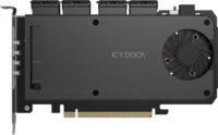 Icy Dock MB204MP-B ExpressSlot Slide 4× M.2 NVMe SSD PCIe Bővítőkártya