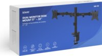 Savio UM-03 17"-32" LCD TV / Monitor Asztali Tartó Kar - Fekete (2 kijelző)