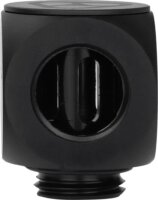 Thermal Grizzly TG-DM-FIT-0004 DeltaMate Rotary 90°-os Forgó Csatlakozó "T" Idom G1/4" apa - 2x G1/4" anya