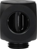 Thermal Grizzly TG-DM-FIT-0004 DeltaMate Rotary 90°-os Forgó Csatlakozó "T" Idom G1/4" apa - 2x G1/4" anya
