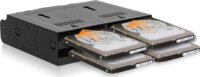 Icy Dock MB014SP-B R1 flexiDOCK 4x 2,5" SATA/SAS HDD/SSD 5,25" Külső Rack Ház - Fekete