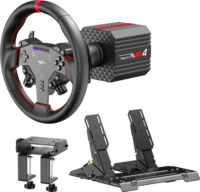 PXN VD4 Direct Drive Szimulátor szett VD4 bázis + WAS kormány + PD HM pedál, Z8 bilincs - Fekete (PC)