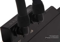 Alphacool 17455 HF 90°-os Forgatható Csavaros Könyök Csatlakozó G1/4" - Fekete