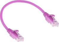 ACT DC9430 U-UTP Cat6 RJ45 Patch kábel 0.15m - Rózsaszín
