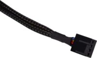 Alphacool 18673 4-Pin anya - 4-Pin apa PWM Ventilátor Hosszabbítókábel 15cm - Fekete