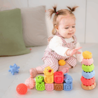 Tullo 18 darabos Montessori fejlesztő bébijáték készlet