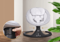 Neno Aurora Elektromos baba hinta szúnyoghálóval - Szürke