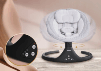 Neno Aurora Elektromos baba hinta szúnyoghálóval - Szürke