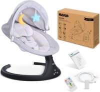 Neno Aurora Elektromos baba hinta szúnyoghálóval - Szürke