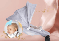 Neno Aurora Elektromos baba hinta szúnyoghálóval - Szürke